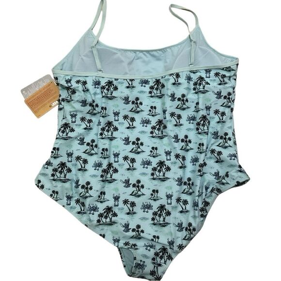 Disney Swimsuit Stitch Light Blue Swimwear size 2X NWT - Picture 4 of 4